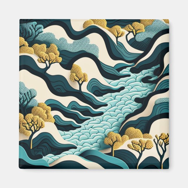 Modern Landscape Magnet (Front)