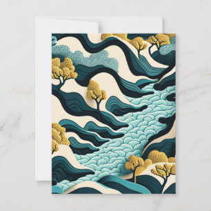 Modern Landscape Note Card