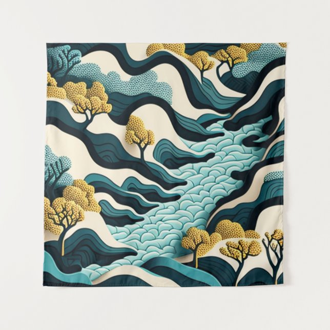 Modern Landscape Tapestry (Front)