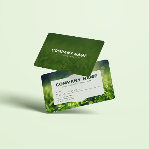 Modern Landscaping and Lawn care  Business Card