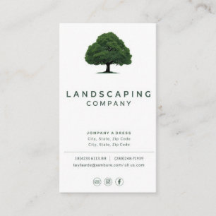 Modern Landscaping Business Card