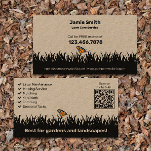 Modern Landscaping - Lawn Care Business Card