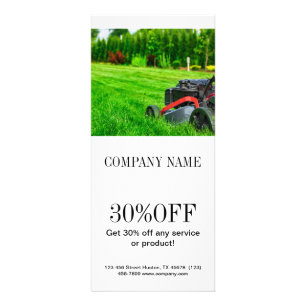 Modern Landscaping Rack Card Handmade with love