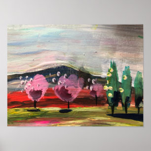 Modern landskape  poster