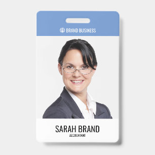 Modern Large Employee Photo Staff ID Badge
