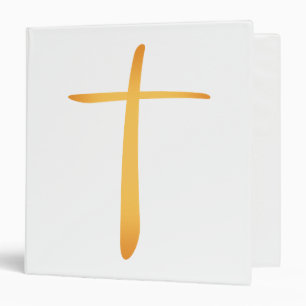 Modern Latin Christian Cross Binder