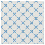Modern lattice blue white classy pattern fabric