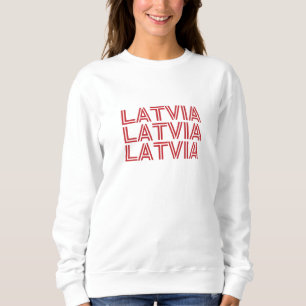 Modern Latvia latvian Flag Country Souvenir Sweatshirt
