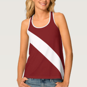 Modern Latvia latvian Flag Country Souvenir  Tank Top