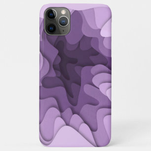 Modern Lavender Ombre Loops and Waves iPhone 11 Pro Max Case