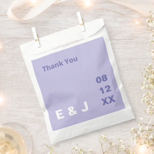 Modern Lavender Purple Wedding Favor Bags
