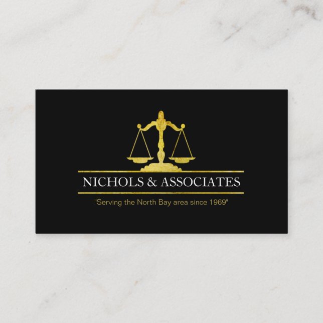 Modern Law Business Cards (Front)