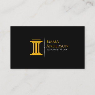 Modern Law & Justice Business Card   Attorney 
