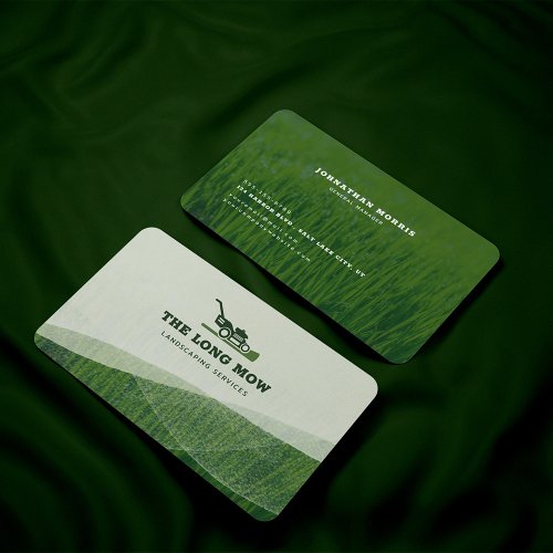 Modern Lawn care and Landscaping Business Card