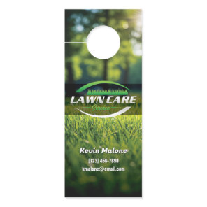 Modern Lawn Care & Landscaping Door Hanger – Gre