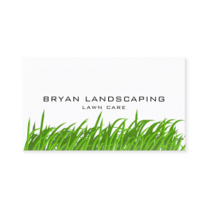 Modern Lawn Care - Landscaping Grass Business Card