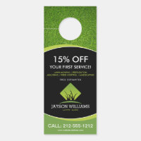 Modern Lawn Care/Landscaping Grass Logo Black