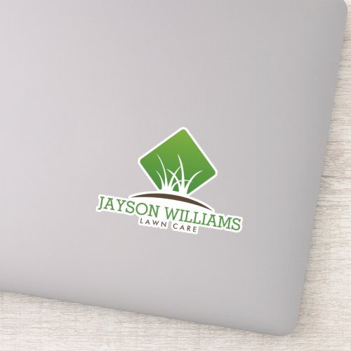 Modern Lawn CareLandscaping Grass Logo Sticker