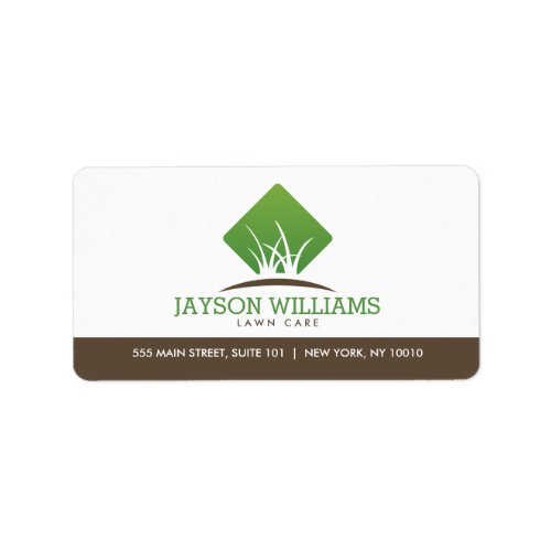 Modern Lawn CareLandscaping Grass Logo White Label