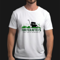 Modern Lawn Care Landscaping Mowing Service T-Shirt