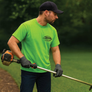 Modern Lawn Care & Landscaping T-Shirt – Green Gra