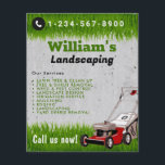 Modern Lawn Mowing Cutting Services, Lawn Care Flyer<br><div class="desc">A modern flyer design for lawn care specialists. A minimalist concrete themed personalized business flyer for lawn care, gardening and landscaping businesses. A simple and professional way to introduce your business and to inform potential customers of your services. Personalize your details to create your own unique lawn care business flyer....</div>