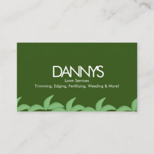 Modern Lawn Services Green Grass Business Card