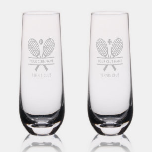 Modern Lawn Tennis Club Members Annual Event Stemless Champagne Flute