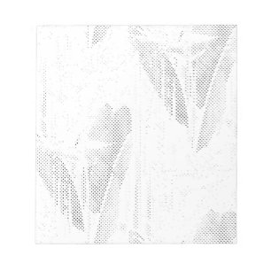 Modern Leaf Notepad   Stylish Stationery  