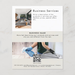 Modern Leaflet House Cleaning Maid Service Flyer