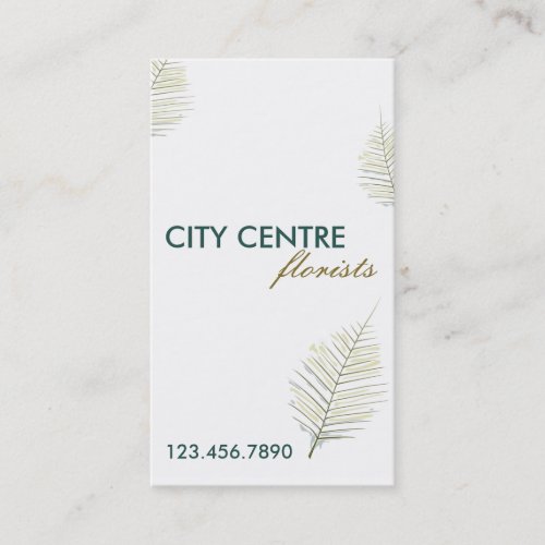 Modern Leafy Business Card