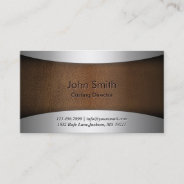 Modern Leather Casting Director Business Card at Zazzle