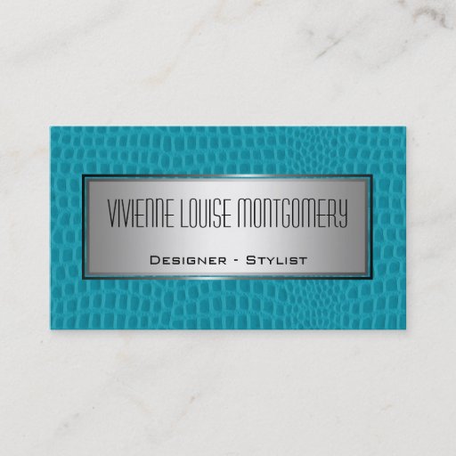 Customizable Modern Leather Professional Designer Business Card