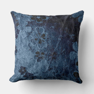 Modern Leather Throw Pillow