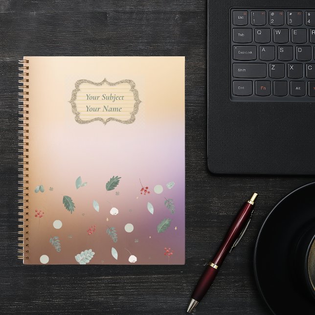 Modern leaves pattern Notebook (Creator Uploaded)