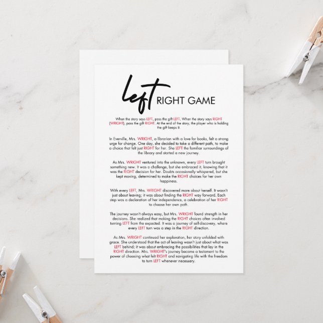 modern-left-right-bridal-shower-game-card-zazzle for Free Printable Left Right Bridal Shower Game Modern Left Right Bridal Shower Game Card | Zazzle for Free Printable Left Right Bridal Shower Game