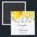 Modern Lemon Boho Summer Wedding Save the Date Magnet<br><div class="desc">Modern lemon boho summer wedding save the date magnet. The text can be changed using right the "Details" menu. To fit everything to your needs please click the "Customize" button and you can text style and colour change. Please contact me if you need help, for matching items or you have...</div>