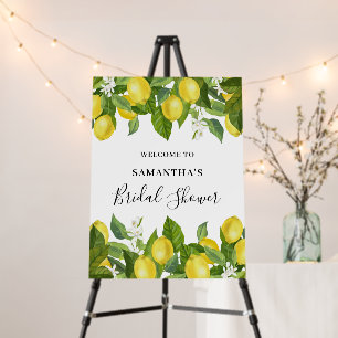Modern Lemon Citrus Bridal Shower Foam Boards