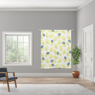 Modern Lemon/Citrus Pattern Blackout Curtains
