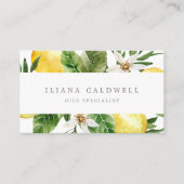 Modern Lemon Garden Business Card (Front)