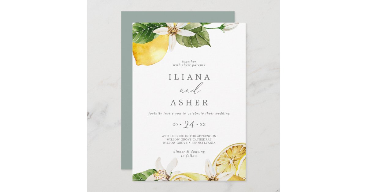 Traditional wedding invites - LemonWedding