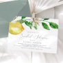 Modern Lemon Garden Horizontal Bridal Shower Invitation
