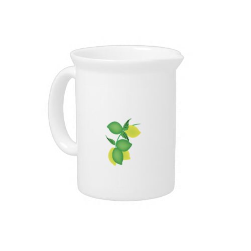 Modern Lemon Lime Limoncillo Beverage Pitcher