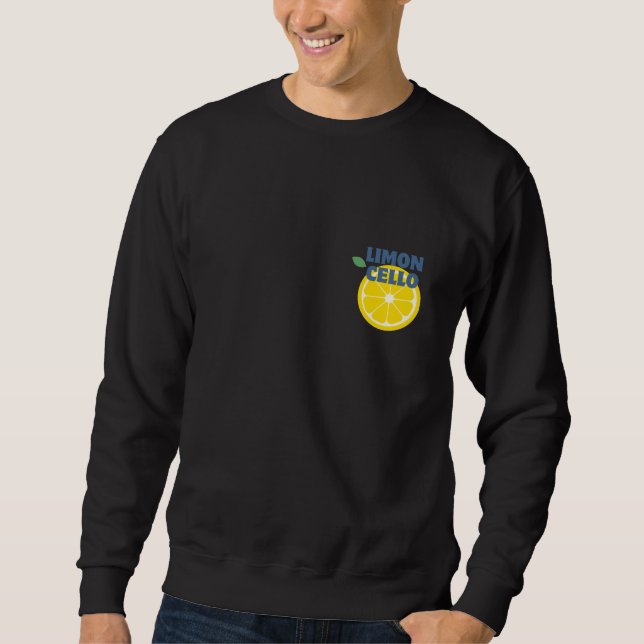 Modern Lemon Limoncello Cocktail Gift Merch Sweatshirt (Front)