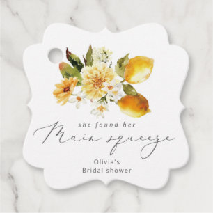 Modern lemon she found her main squeeze favor tags