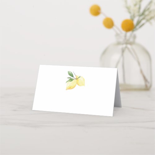 Modern Lemon Wedding Place Card