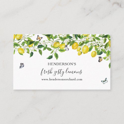 Modern Lemons Business Card