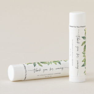 Modern Lemons Citrus Bridal Shower Thank You Lip Balm