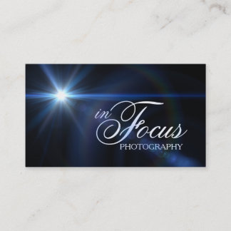 Modern Lens Photographer Photography Business Card