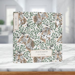 Modern Leopard Foliage 3 Ring Binder<br><div class="desc">This gorgeous pattern will add a chic look to your office decor!</div>